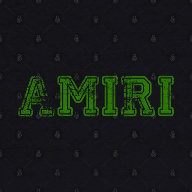 Amiri Vintage Logo Text by DARKSTAR-2023